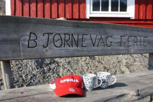 Bjornevag Ferie Hotel Farsund Bagian luar foto